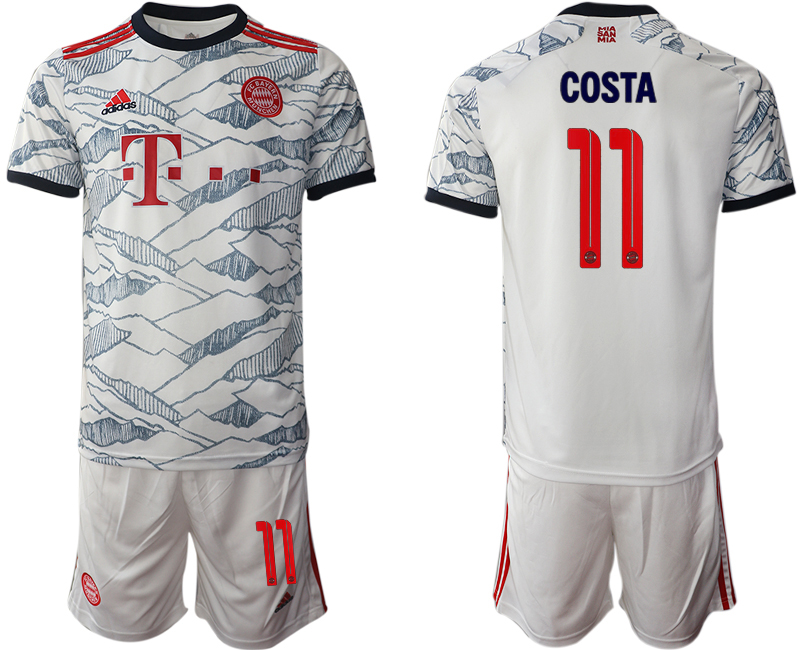 Men 2021-2022 Club Bayern Munich away white #11 Soccer Jersey